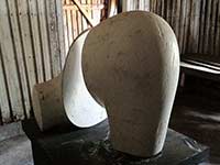 Plaster of Paris original for "beach forms".